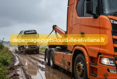 Camion embourbé