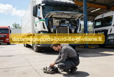Air, boite de vitesse, freins bloqué sur poids lourd
